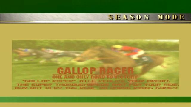 Gallop Racer 2000 Gameplay Walkthrough Horse Racing Games For PS1 With Commentary Part 1 смотреть онлайн