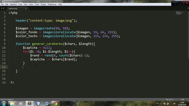 Crear un sistema de captcha con PHP Parte I смотреть онлайн