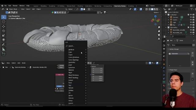 Tutorial Blender Parte 6 : Geometry nodes + Weight Paint смотреть онлайн