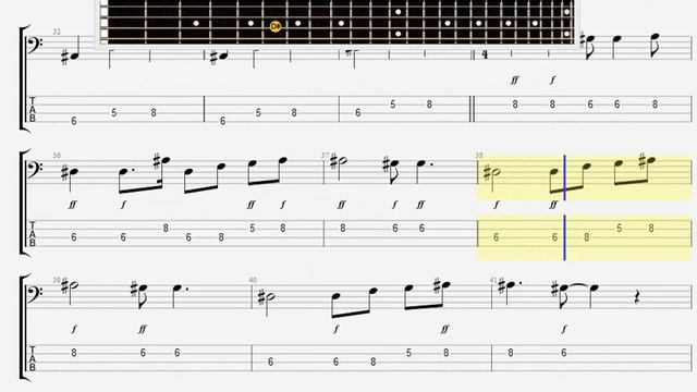Beatles The She Said She Said BASS GUITAR TABLATURE смотреть онлайн