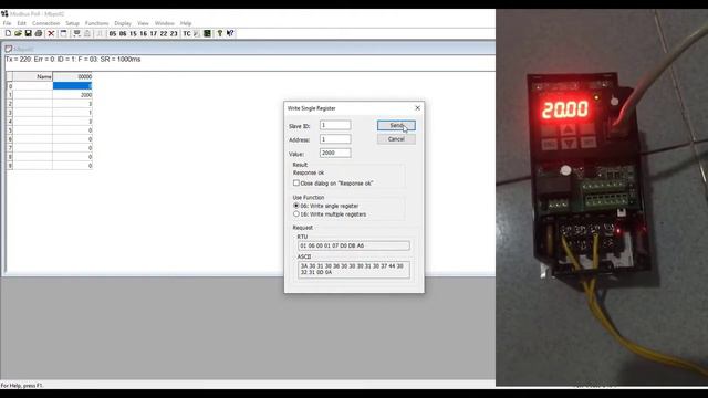Control VFD Via Modbus Communication Use Modbus Poll | Industrial Communication смотреть онлайн