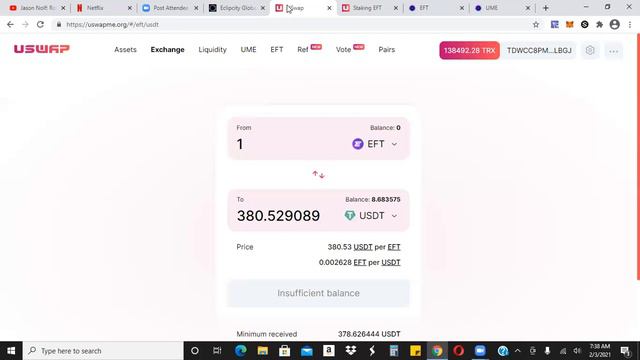 Uswap Update - New EFT And UME Farming Pools смотреть онлайн
