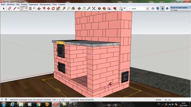 Дачная малая проект в SketchUp смотреть онлайн