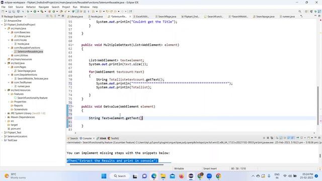 Flipkart End - End Selenium Automation | Test Script 2- Extracting result set | Part-4 смотреть онлайн