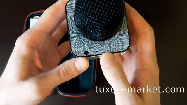 Беспроводной караоке-микрофон со встроенной колонкой и Bluetooth Tuxun Q7 смотреть онлайн