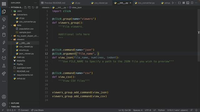 Add a full-featured CLI to your Python scripts/apps using the click library. смотреть онлайн