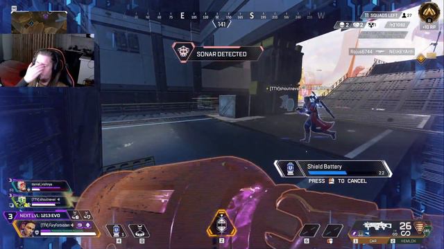 Моя (пока что) самая интересная игра в Apex Legends. "Бро, надо тренироваться" смотреть онлайн