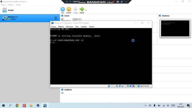 ORACLE VM VirtualBox'a Windows 3.1 Kurulumu [diskler açılamada] смотреть онлайн