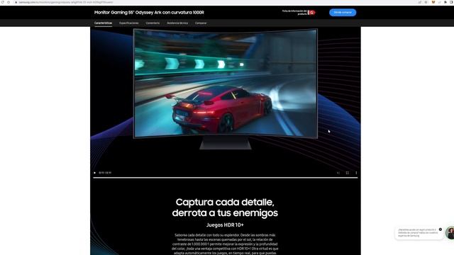 SAMSUNG ODYSSEY ARK | PRIMER MONITOR GAMING CURVO 1000R DE 55" 4K 165HZ HDR2000 ¡ESPECTACULAR! ? смотреть онлайн