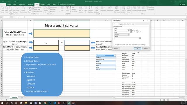 Fun Mini Excel Project: How to Create Your Own Dynamic Excel Unit Converter смотреть онлайн