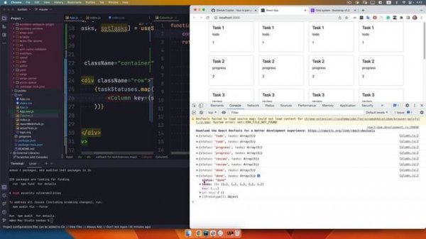 Делаем Kanban App на React. Пример работы GitHub Copilot