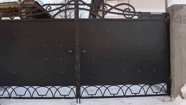 Кованые ворота.Ворота и калитка для дома. SHABALIN DESIGN смотреть онлайн