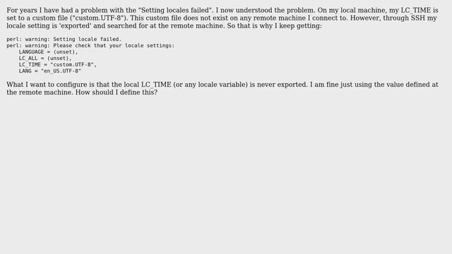 DevOps & SysAdmins: Setting locale failed: force certain locale when connecting through ssh смотреть онлайн