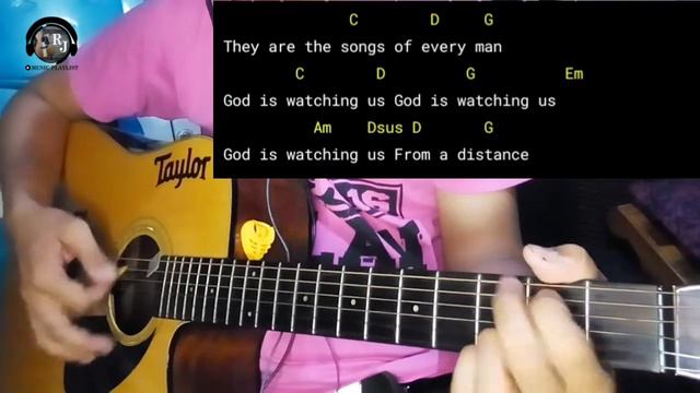 From A Distance by Bette Midler | Guitar Chords Tutorial with lyrics смотреть онлайн