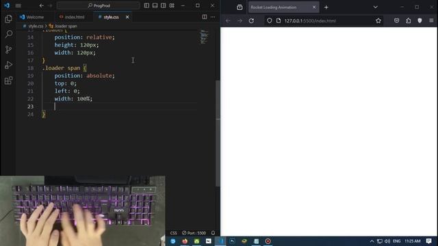 Create a Rocket Loading Animation with HTML and CSS смотреть онлайн