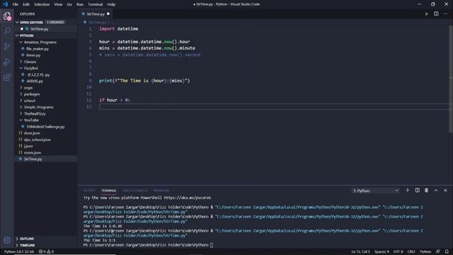 How to Write Time in String in Python? смотреть онлайн