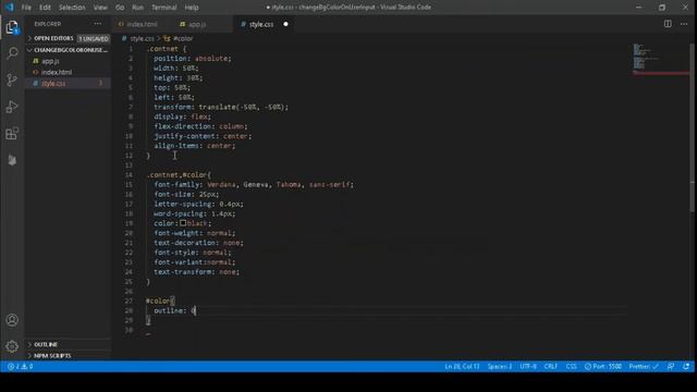 Change Background on user input (HTML, CSS, JAVASCRIPT) смотреть онлайн