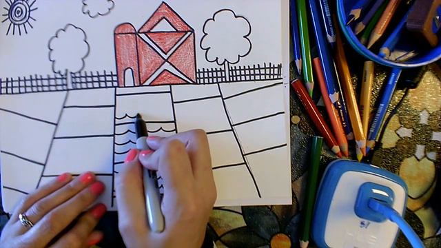 Farm Fields Drawing смотреть онлайн