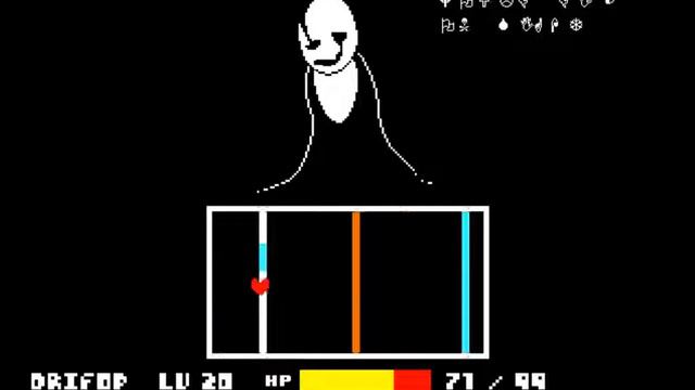 Fighting Gaster. Undertale Gaster Fight.