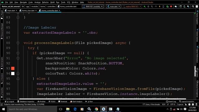 #38 || Image Label using Firebase ML Kit and GetX - Flutter смотреть онлайн