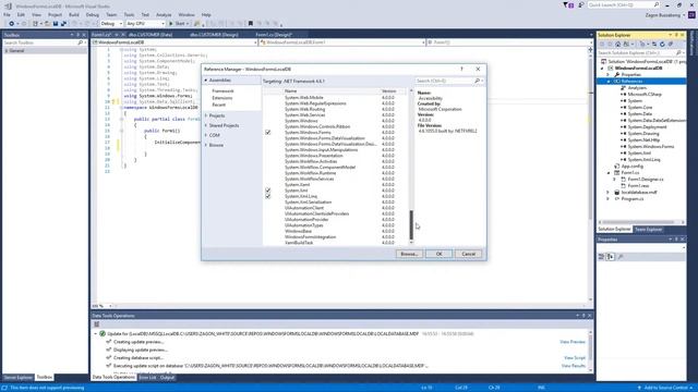 C# with LocalDB : Show Local Database on DataGridView смотреть онлайн