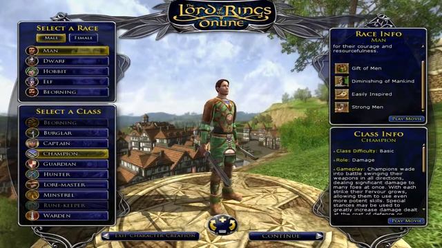 Обзор Lord of the rings online (создание персонажа) смотреть онлайн