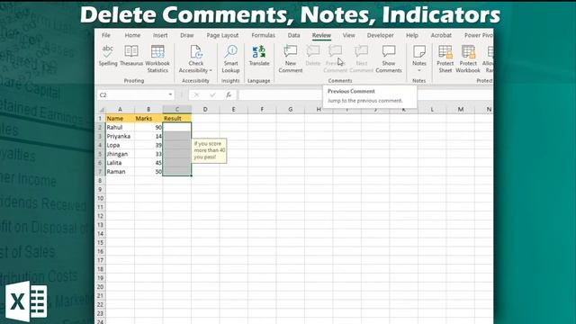 Delete Comments in Excel | 3 Ways to delete Excel Comments | Excel Tips смотреть онлайн