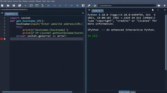 74. How to Find IP Address Of Website in Python with Code || Socket Library and Try Except Block смотреть онлайн