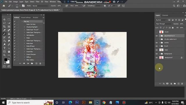 Watercolor Effect Photoshop Action смотреть онлайн