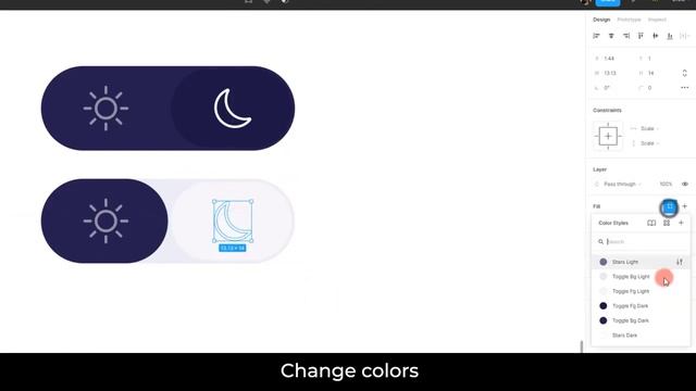 Designing Dark/Light mode with toggle button in Figma. смотреть онлайн