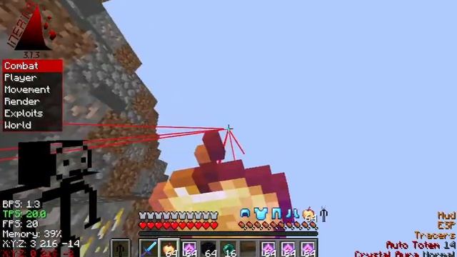 Playing 6b6t   Cpvp  using Inertia Client.