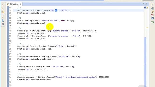 Advanced Java tutorial - Formatted Integers Floats Strings Dates смотреть онлайн