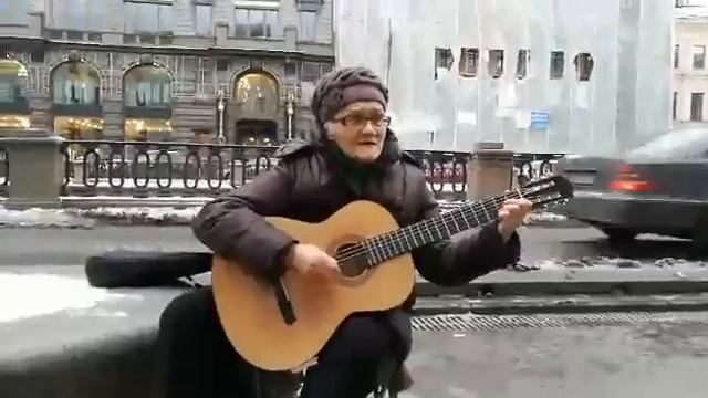Бабушка исполняет конфетки-бараночки на гитаре смотреть онлайн