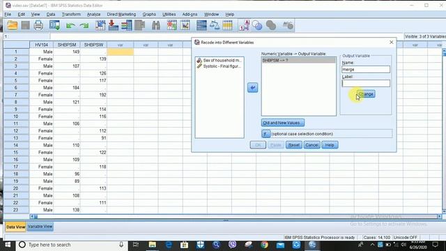 How to Merge two variable into one using SPSS смотреть онлайн