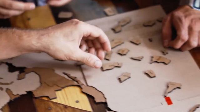 Карта мира-пазл World Map True Puzzle лучший оригинальный подарок путешественнику дизайн интерьера смотреть онлайн