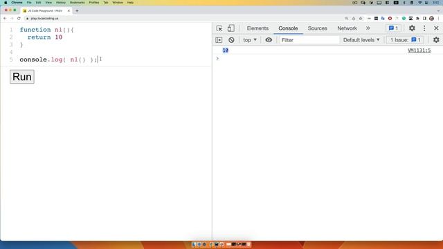 07 Возвращаемое значение функции в JavaScript смотреть онлайн