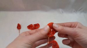 ?Розы из бисера и рубки.Мастер класс./Roses from beads and the cabin. Master class.?