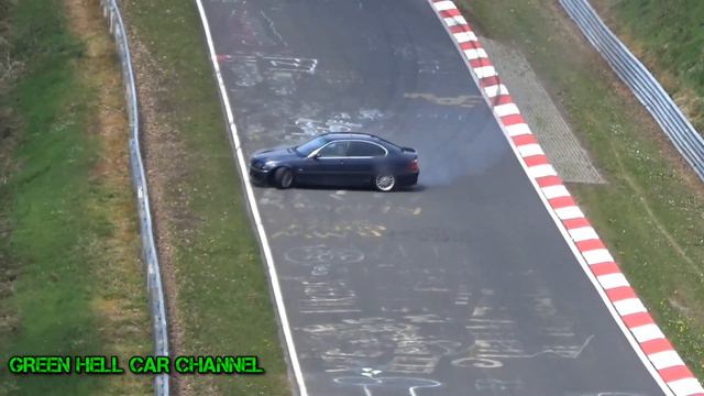 Hard CRASH Oilspill BMW E46 Ölspur Touristenfahrten Nordschleife 06.05.2017 смотреть онлайн