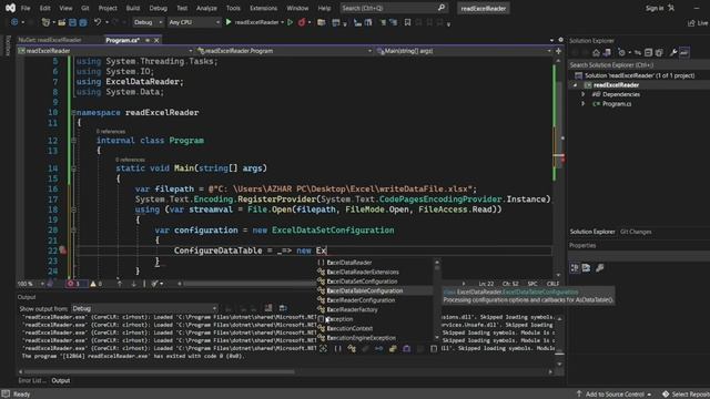 How to read data from an excel file with C# using Excel Data Reader смотреть онлайн