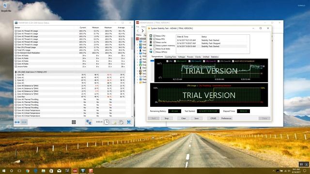 Alienware 17.3" R4 AIDA64 CPU Stability Test смотреть онлайн