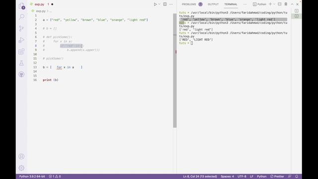 Python List Comprehension смотреть онлайн