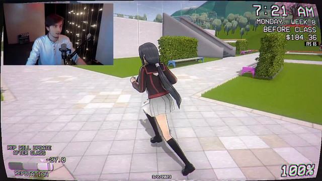YANDERE SIMULATOR 1980 устранение Комако Фунакоши девятой соперницы посредством понижения репутации смотреть онлайн