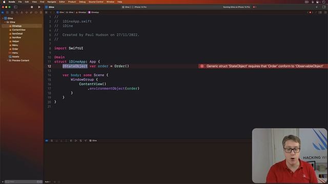 Observable objects, environment objects, and @Published - SwiftUI Starter Project 6/14 смотреть онлайн