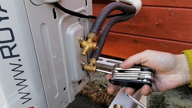 Установка кондиционера без вакуумации | Монтаж сплит-системы без вакуумного насоса | Без вакуумника