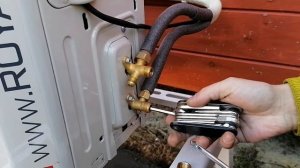 Установка кондиционера без вакуумации | Монтаж сплит-системы без вакуумного насоса | Без вакуумника