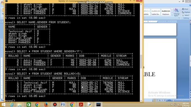 Relational Database Management System MySQL queries Fifth Part CBSE important questions #python смотреть онлайн