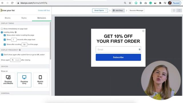 How to create a pop-up in Klaviyo [2022] | Step-by-step tutorial for beginners смотреть онлайн