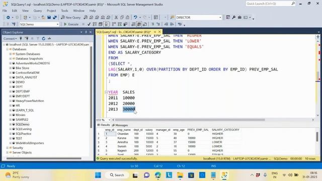 Power BI Tutorials For Beginners ( SQL Session 15 - Windows Function) смотреть онлайн