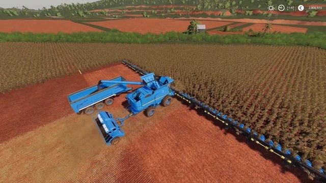 Farming Simulator 19: XXL CRAZY COMBINES!!! +45 M CUTTERS AND 3IN1 HARVESTERS! SUNFLOWER HARVEST! смотреть онлайн