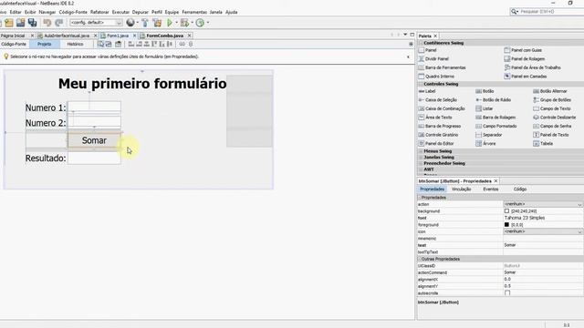 [JAVA + NETBEANS] - (Aula 2) Interface Gráfica - JComboBox (Parte 1) смотреть онлайн